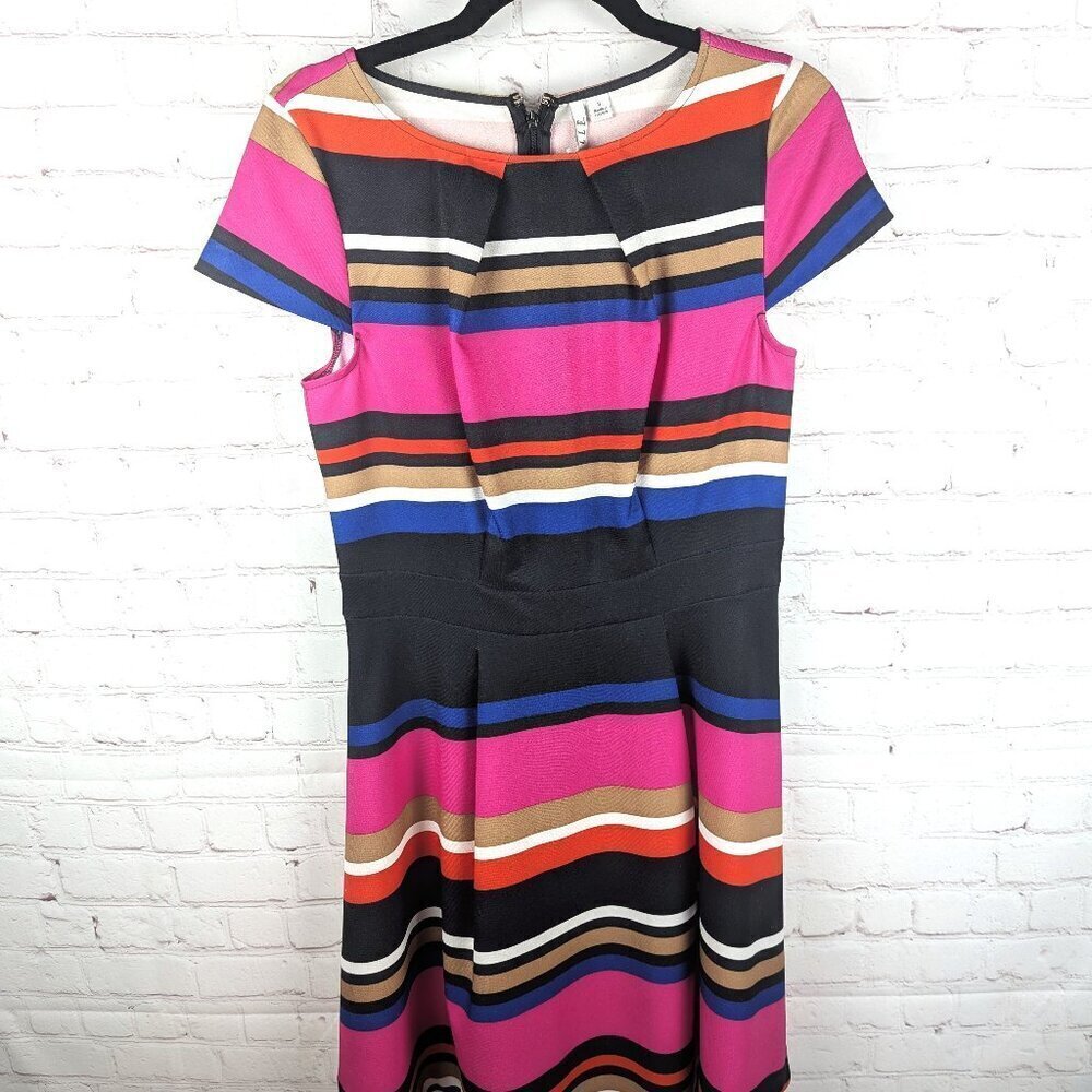 Elle Multicolor Striped Mini Dress - Small